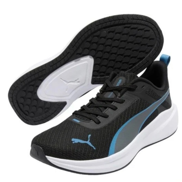 Puma Black and Blue Men’s Athletic Sneakers Sz 8.5 - Picture 4 of 9